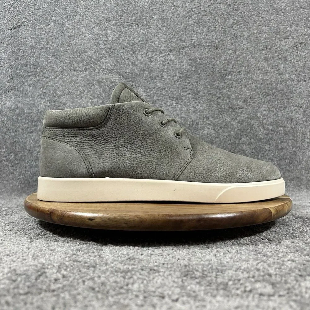 ECCO Street Lite Mens Sz EU 43 US 9 Gray Nubuck Leather Casual Chukka Boots Used